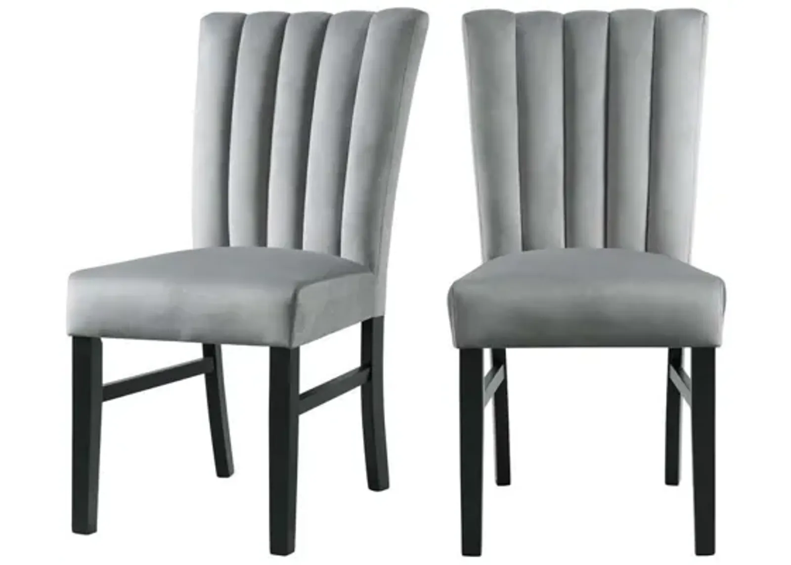 Bellini Side Chair in Gray, Set of 2