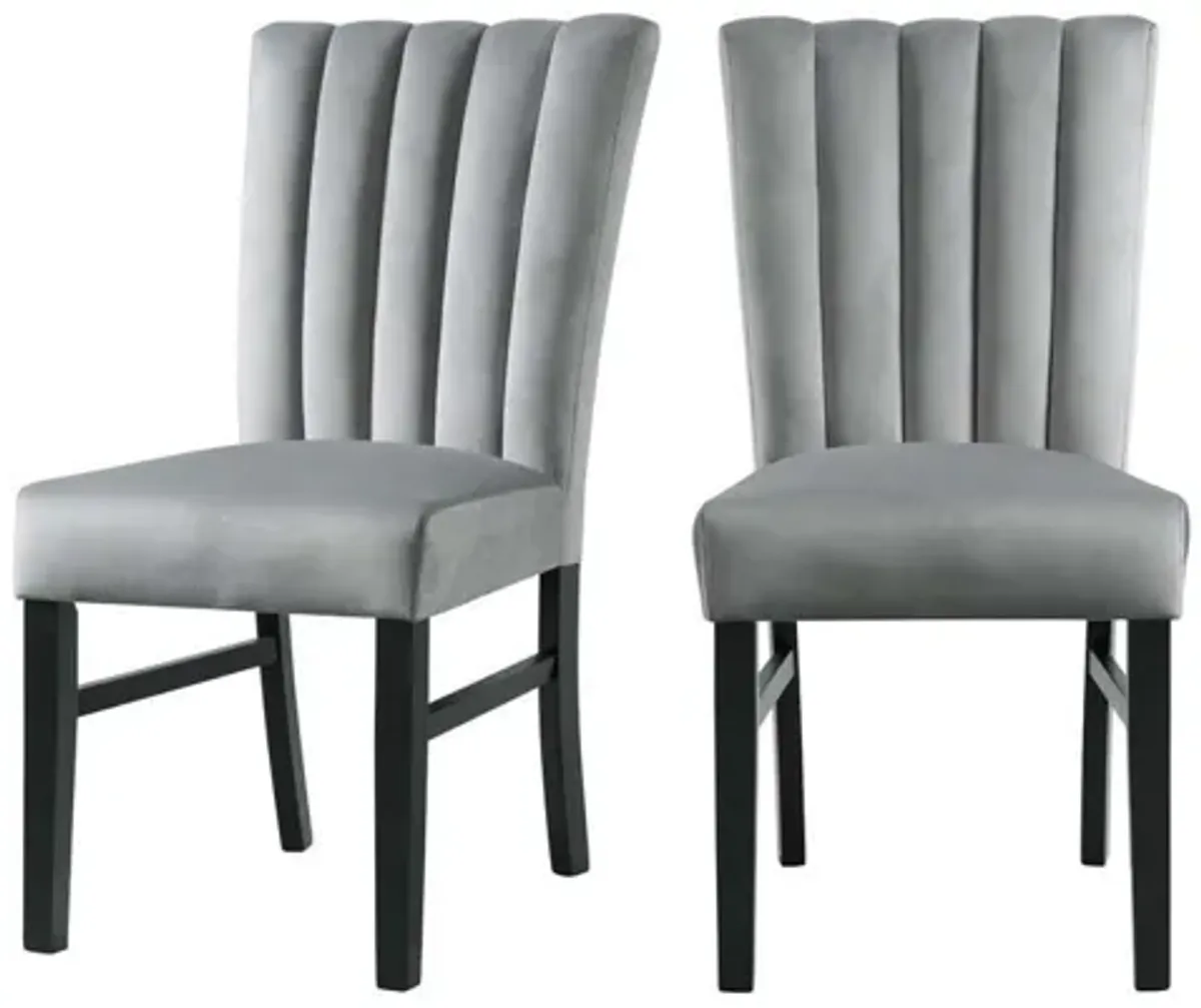 Bellini Side Chair in Gray, Set of 2