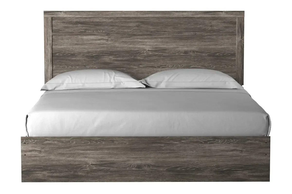 Stelsie Panel Bed in Gray, Eastern King