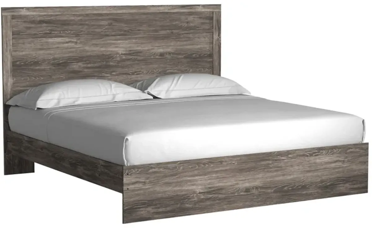 Stelsie Panel Bed in Gray, Eastern King