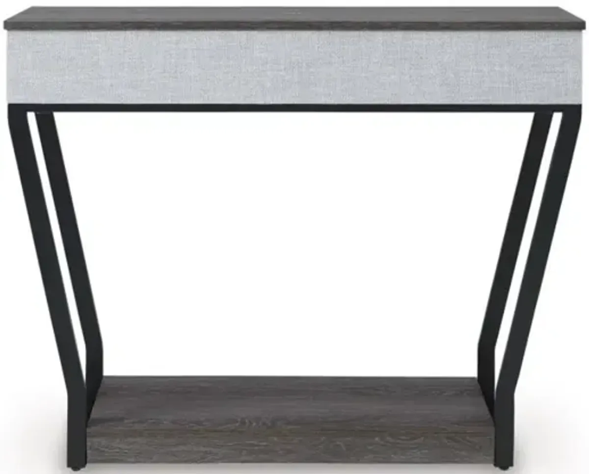 Sethlen Sofa Table in Gray/Black