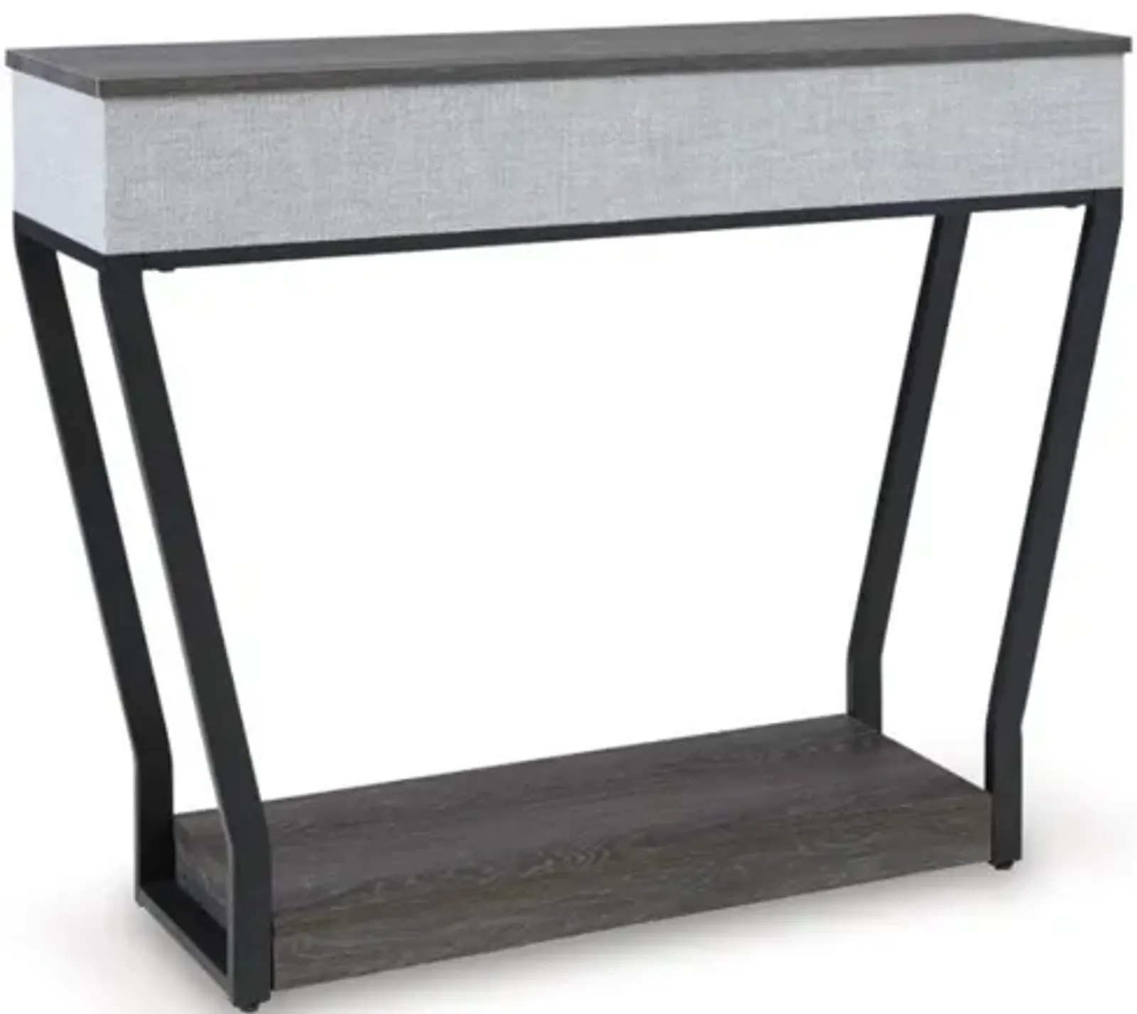 Sethlen Sofa Table in Gray/Black