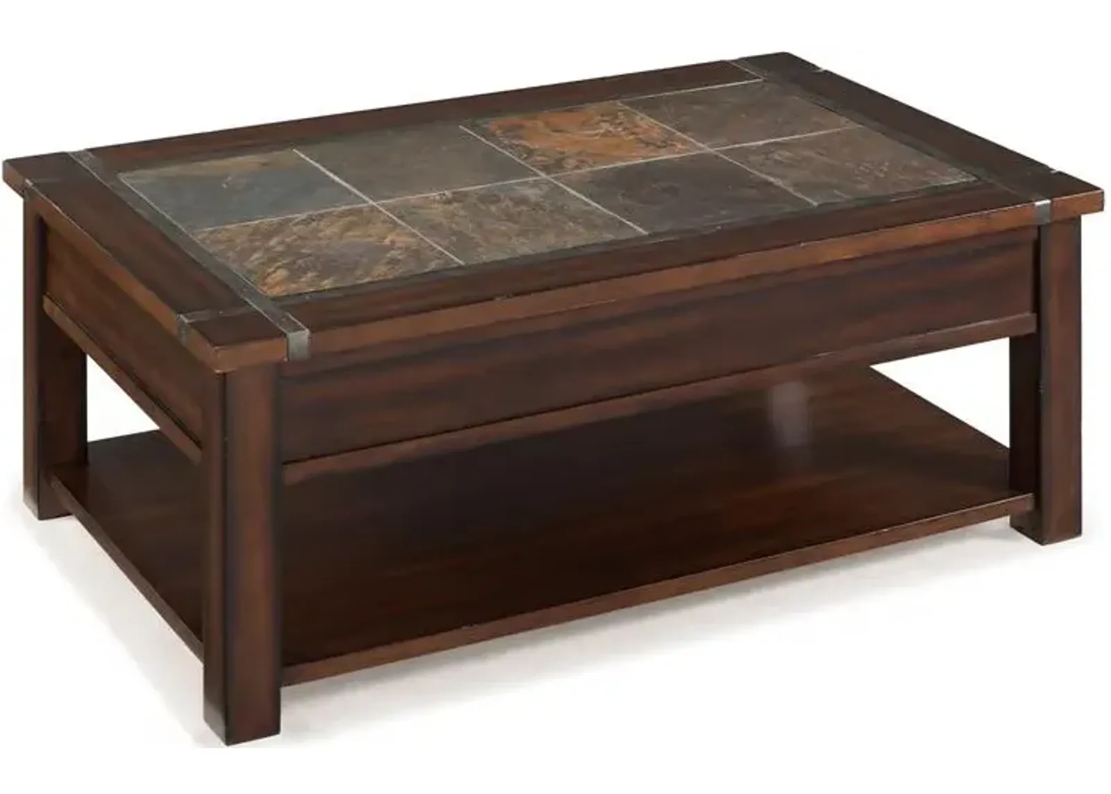 Roanoke Lift Top Cocktail Table in Brown