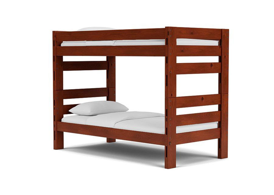 Young Pioneer Bunk Bed in Cinnamon, Twin