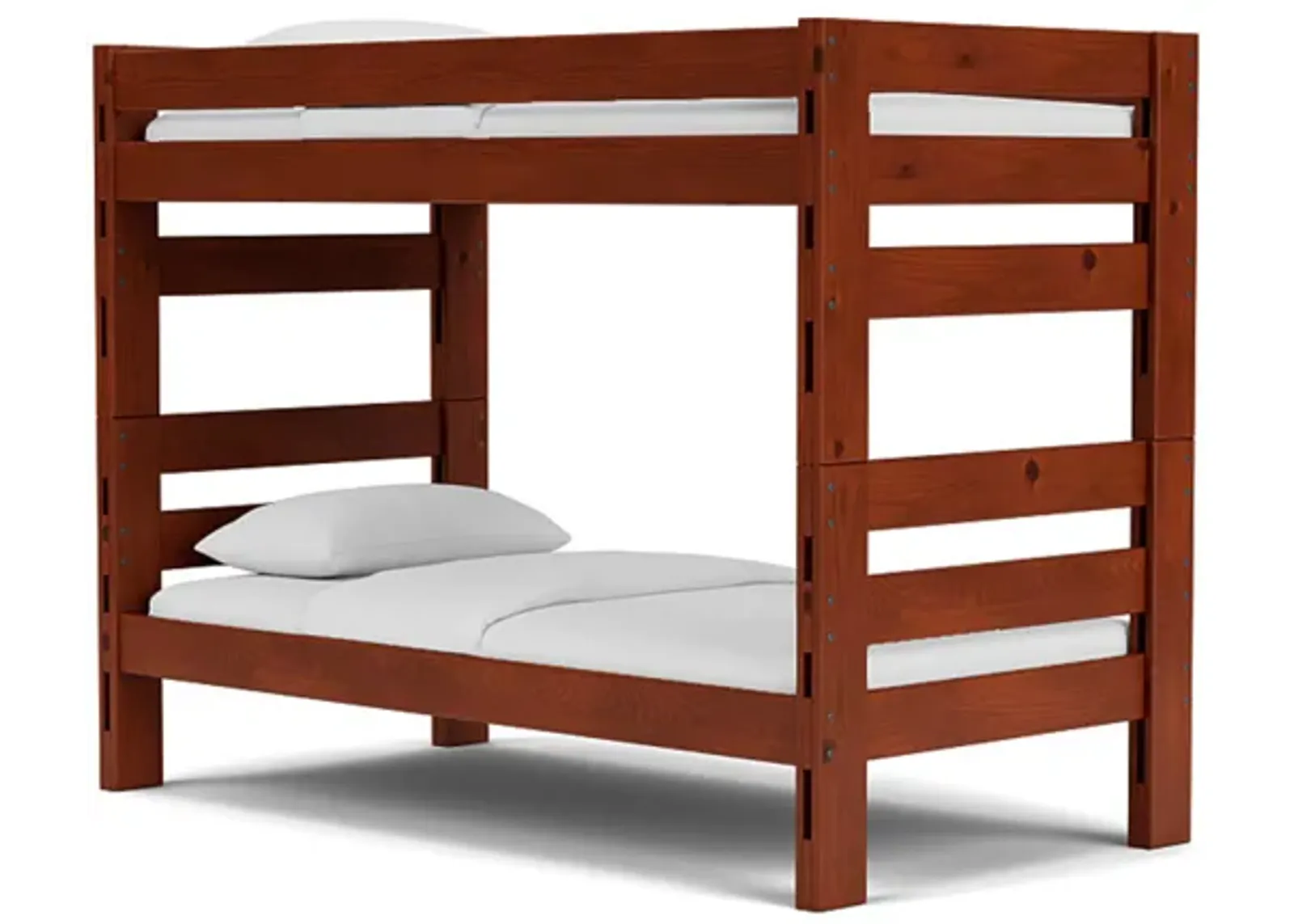 Young Pioneer Bunk Bed in Cinnamon, Twin