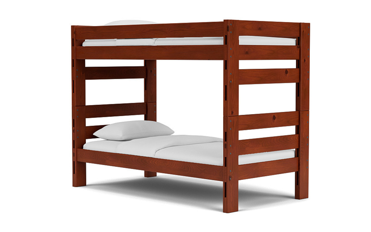 Young Pioneer Bunk Bed in Cinnamon, Twin