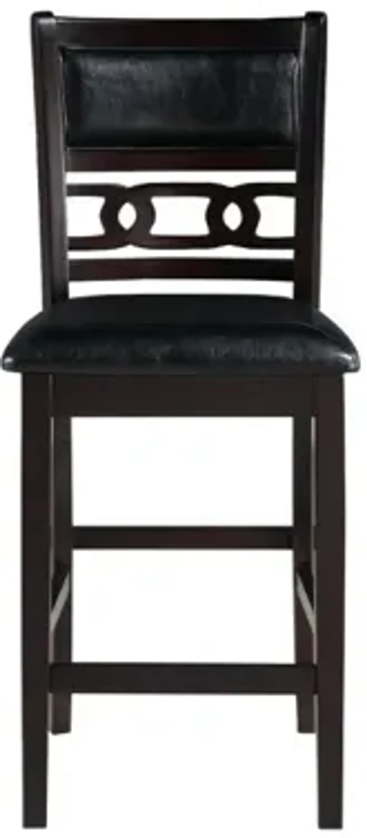 Gia Counter Height Stool in Ebony, Set of 2