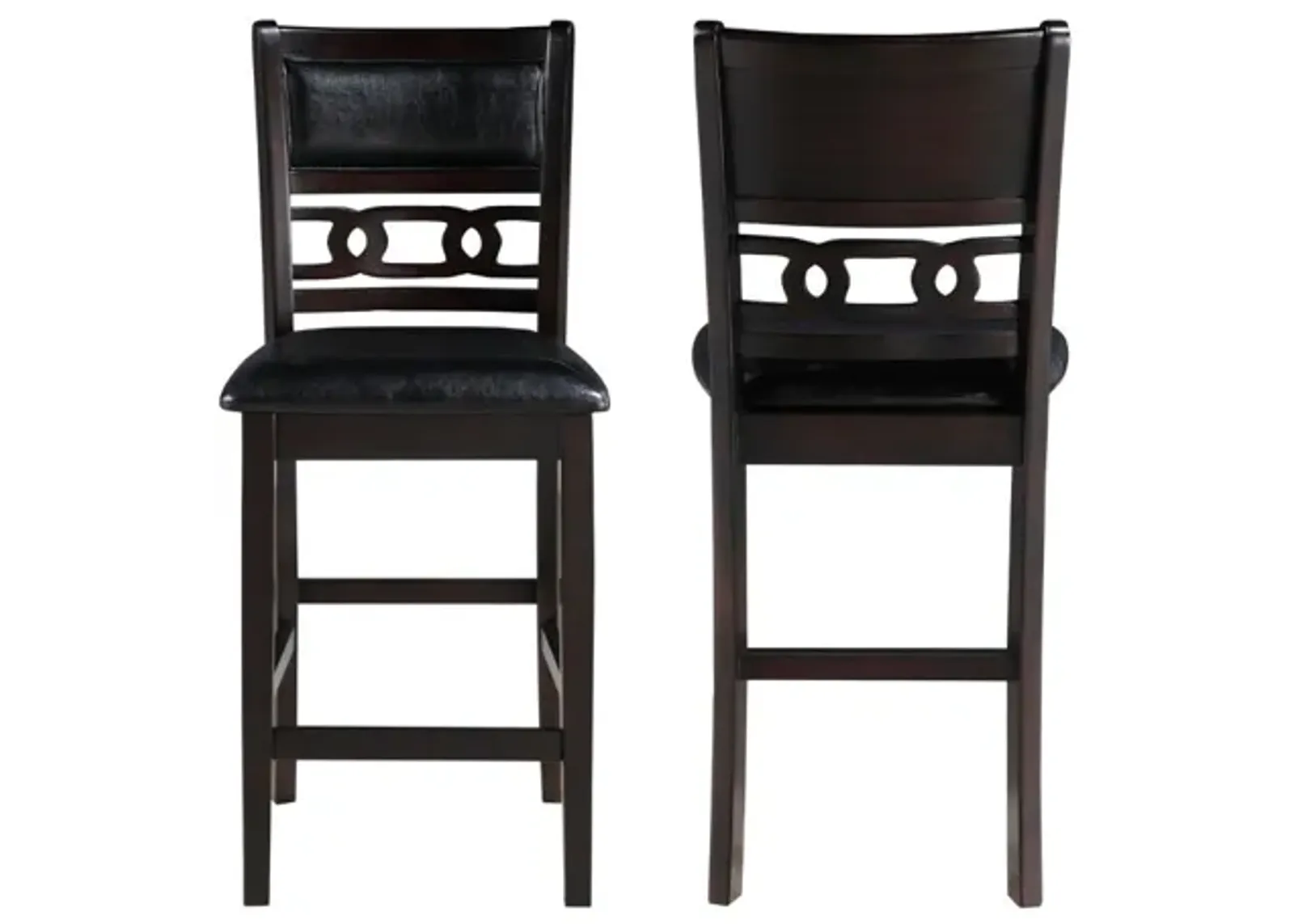 Gia Counter Height Stool in Ebony, Set of 2