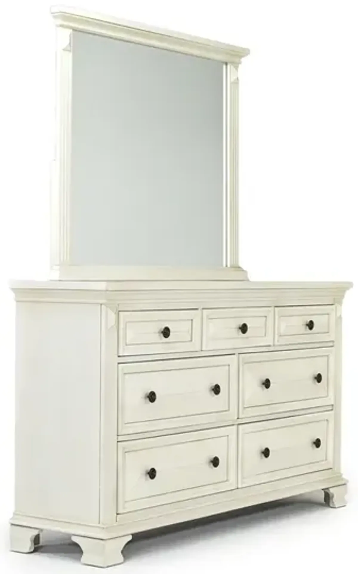 Calloway Mirror in White