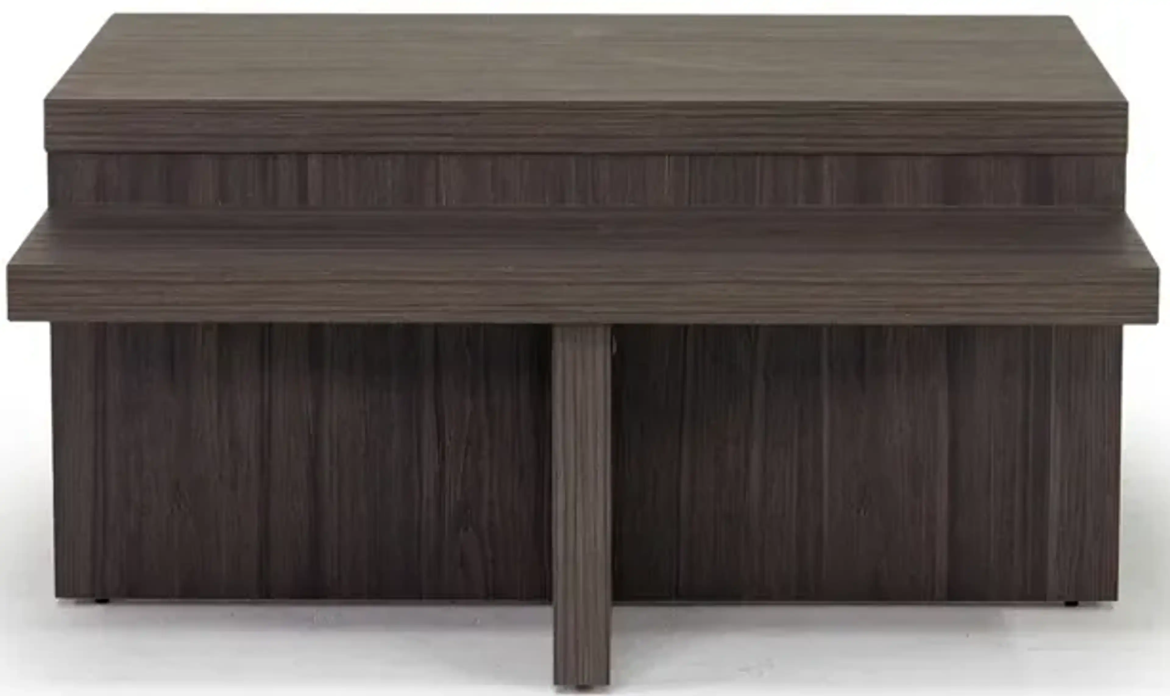 Zendex Hall Tree Coffee Table And End Table Set In Brown Mor Furniture ...