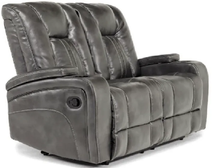 Vega Reclining Loveseat in Gray