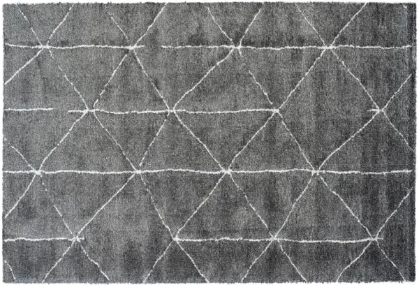 Nube Rug in Anthracite/Ivory, 5’ x 8’