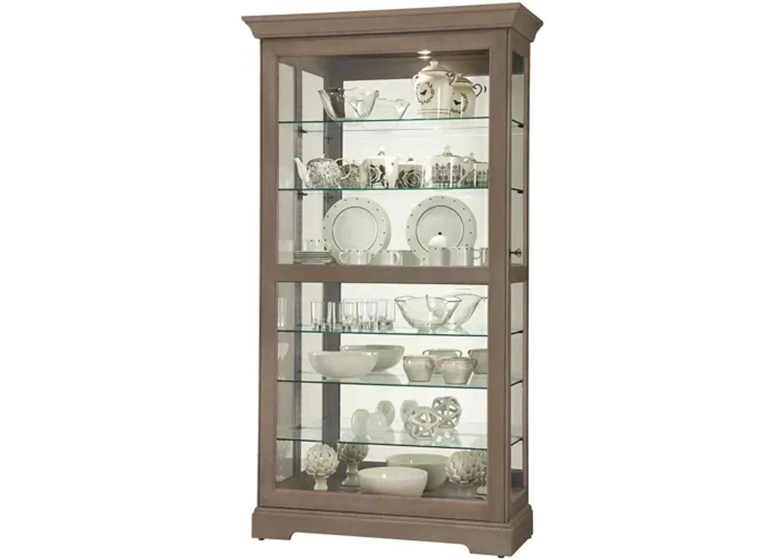 Tyler Curio Cabinet in Gray