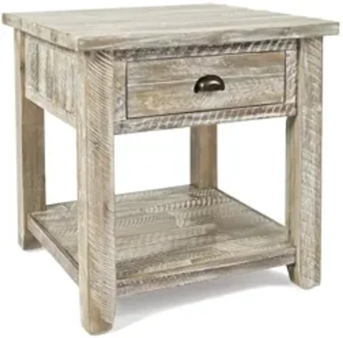 Artisans End Table in Gray