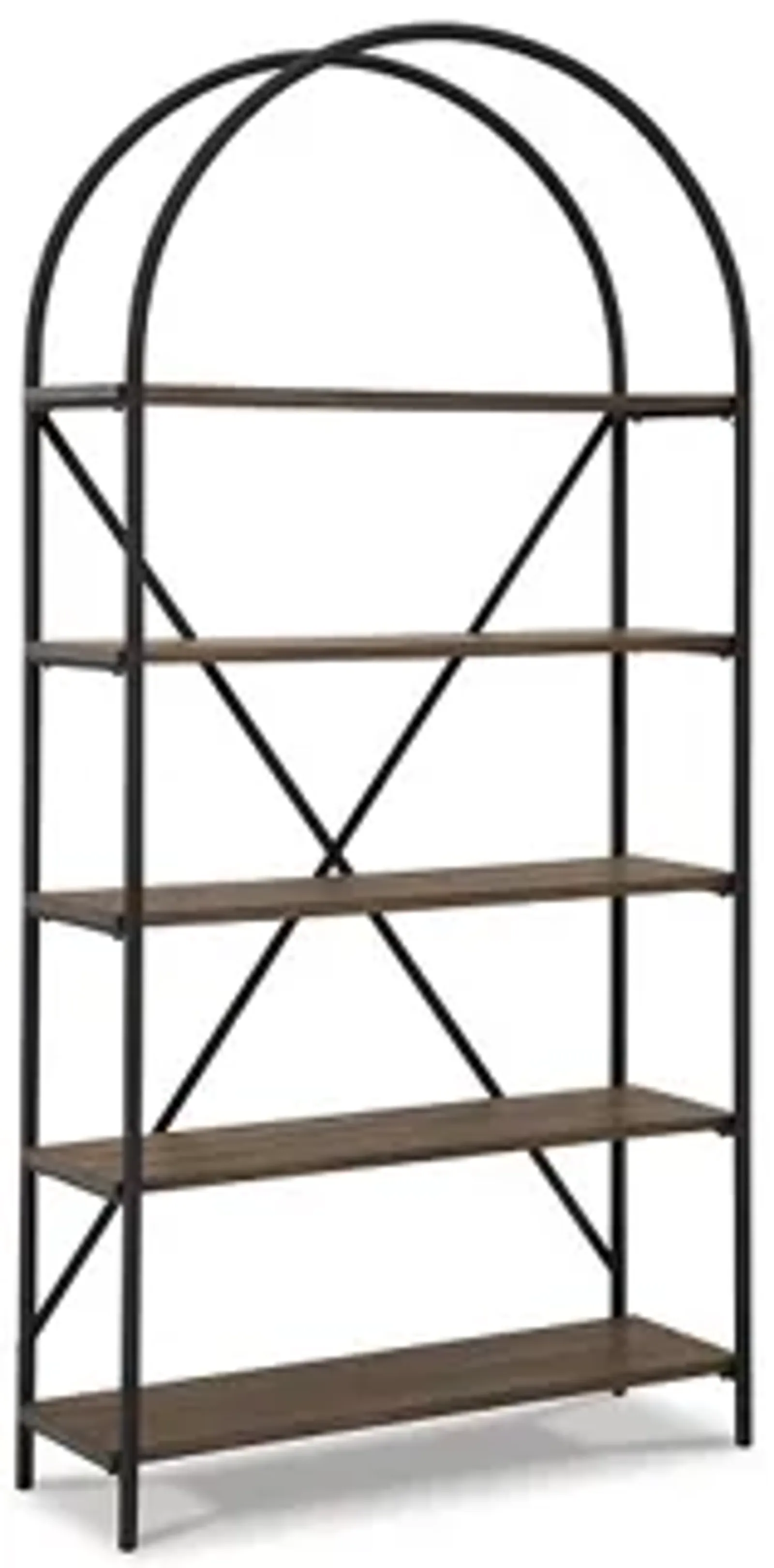 Galtbury Bookcase in Brown/Black