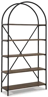 Galtbury Bookcase in Brown/Black