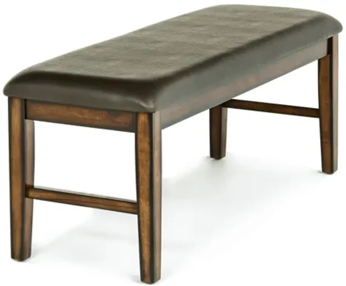 Napa Dining Bench in Brown