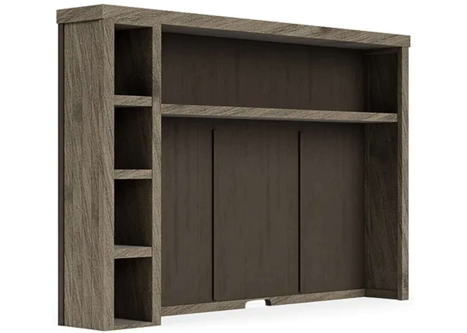 Tempe Media Hutch in Gray Stone