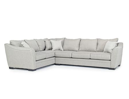Brazil Tux Sofa Sectional in Dano Cinder, Right Facing