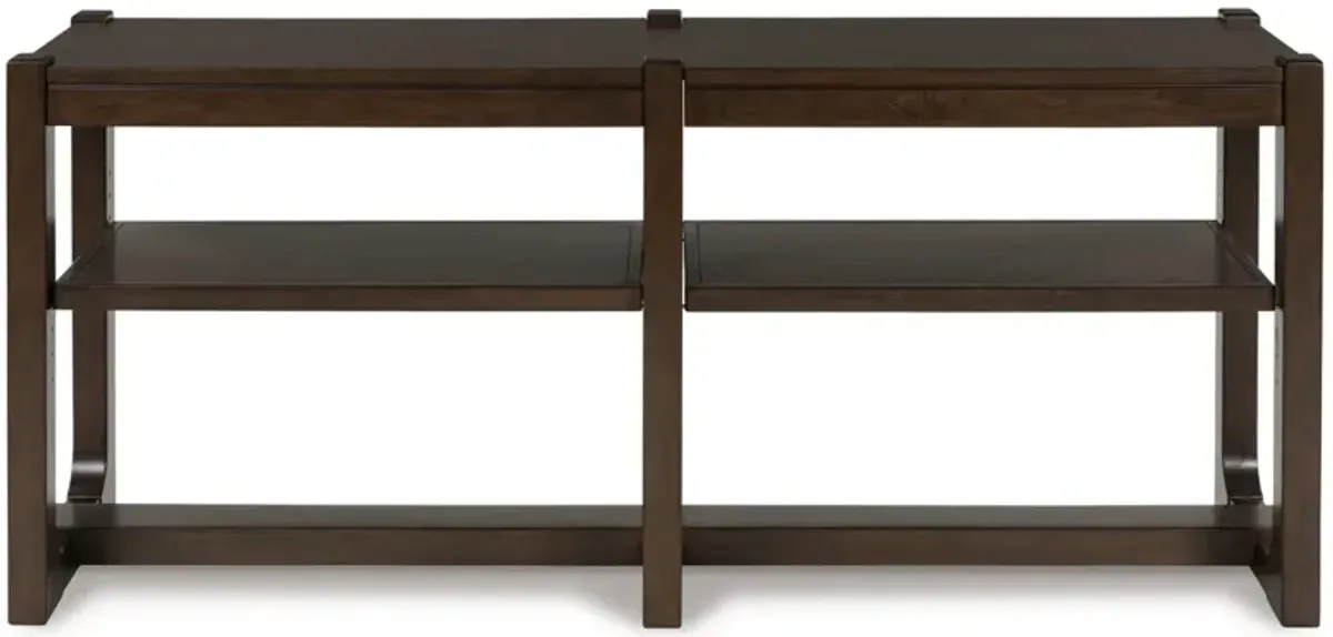 Breckington Sofa Table in Dark Brown