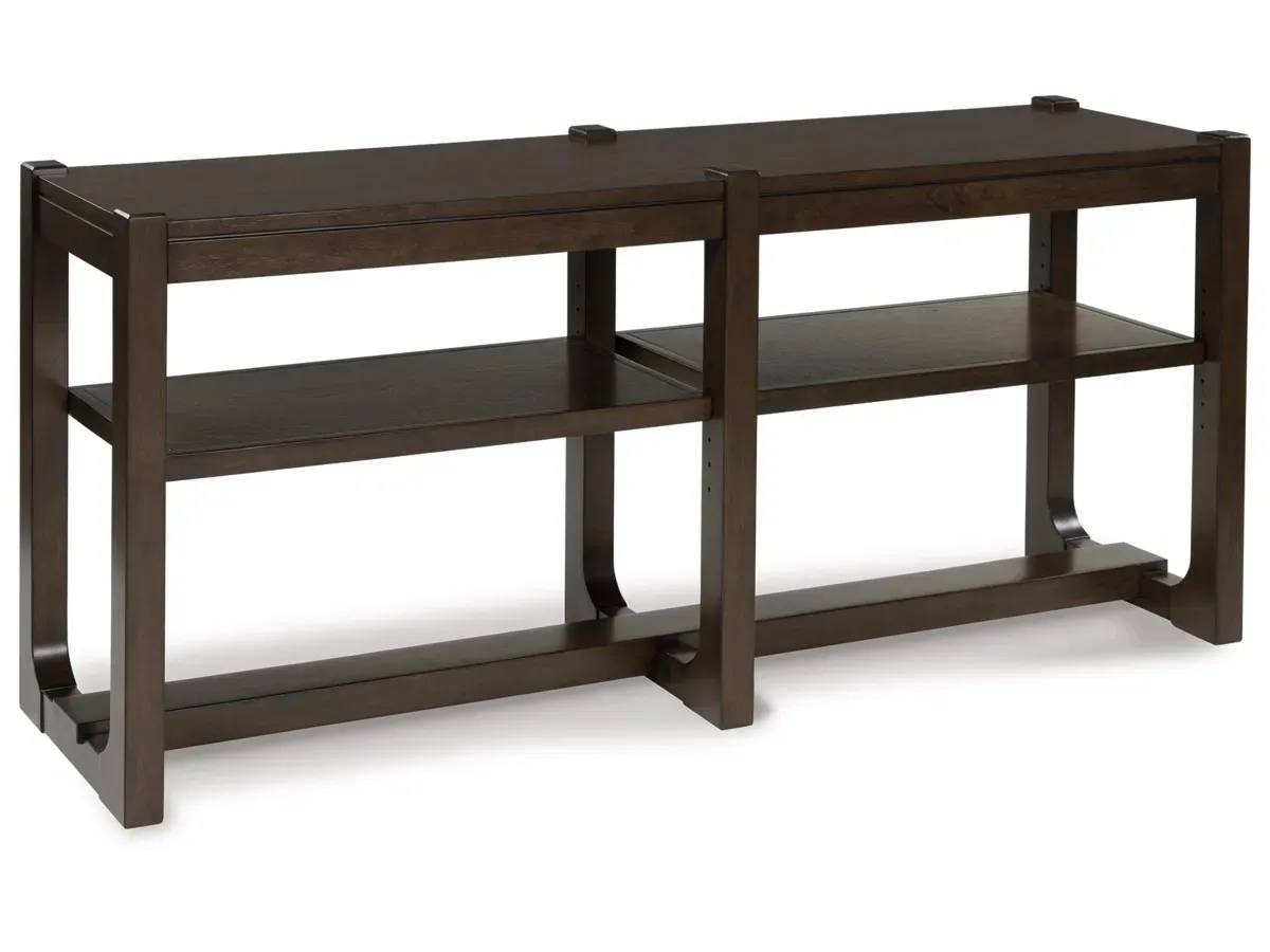 Breckington Sofa Table in Dark Brown
