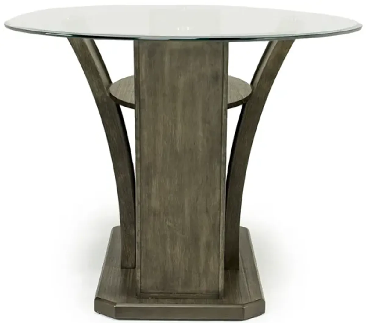 Dapper Round Counter Height Dining Table in Gray