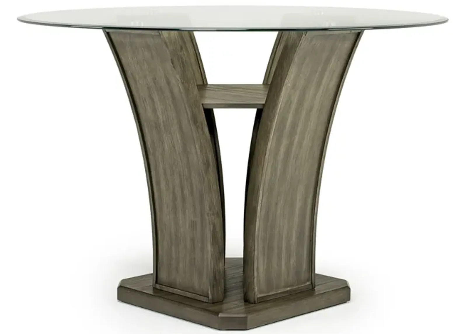 Dapper Round Counter Height Dining Table in Gray