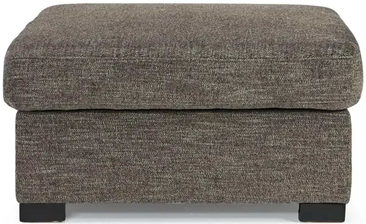 Vivian Storage Cocktail Ottoman in Gray Fabric (FB)