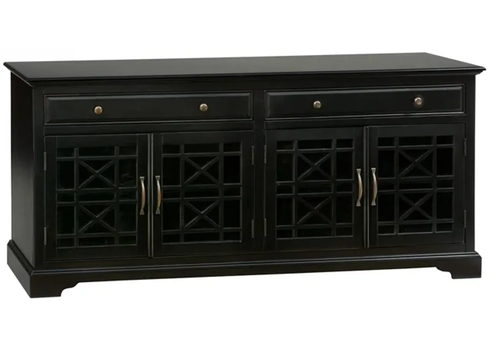 Skyy Media Console in Black, 70 Inch