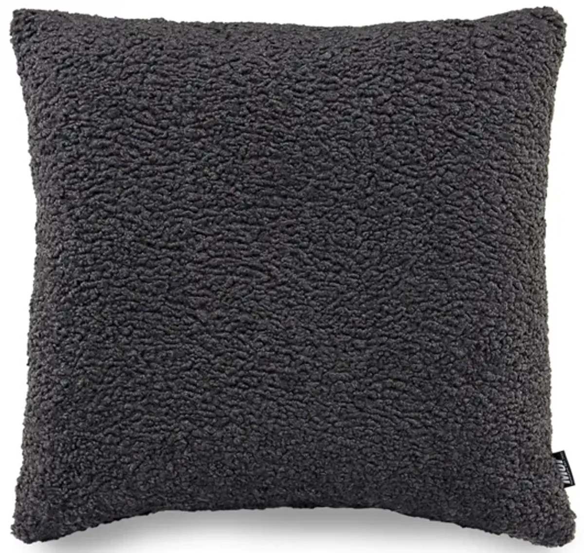 Emmy Accent Pillow in Sherpa Gray