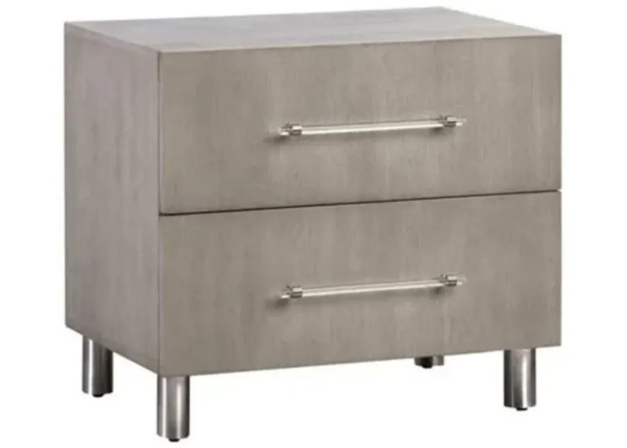 Argento Nightstand in Misty Gray