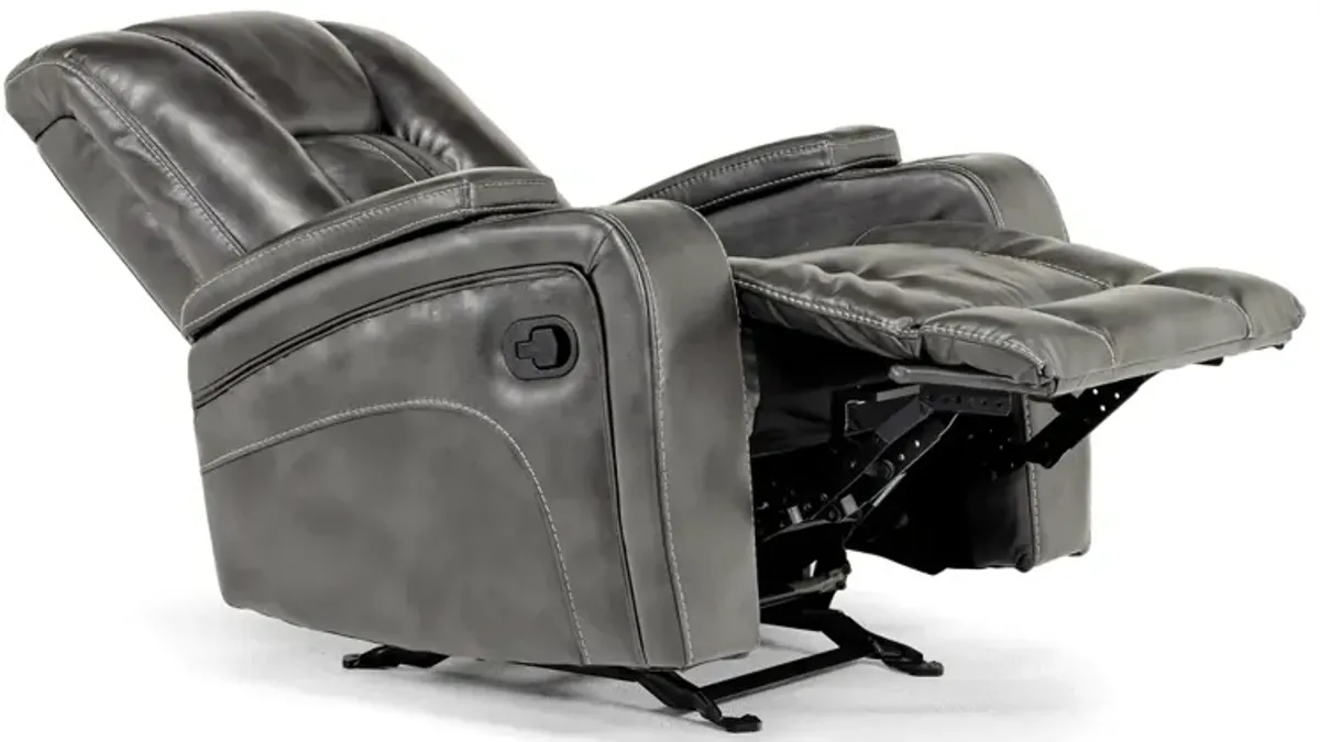 Vega Gliding Recliner in Gray