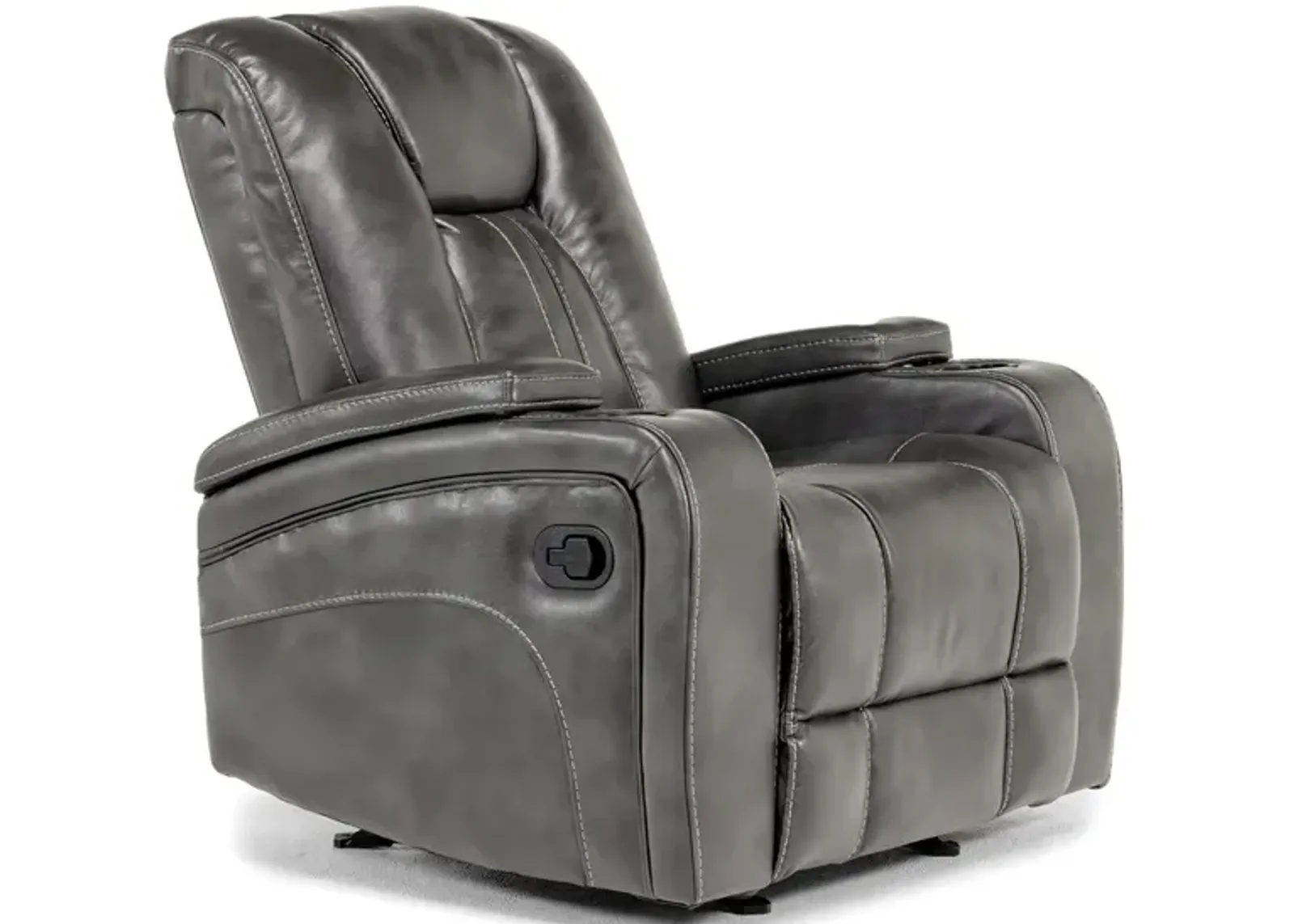 Vega Gliding Recliner in Gray