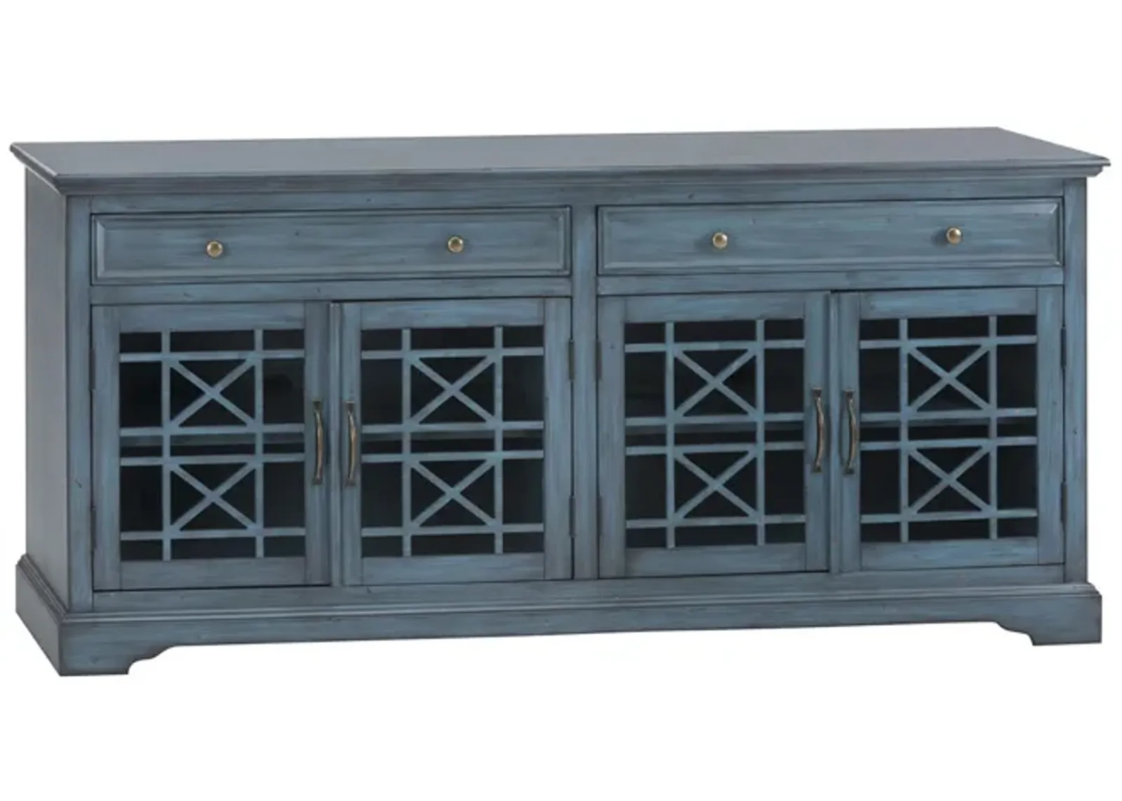 Skyy Media Console in Teal, 70 Inch