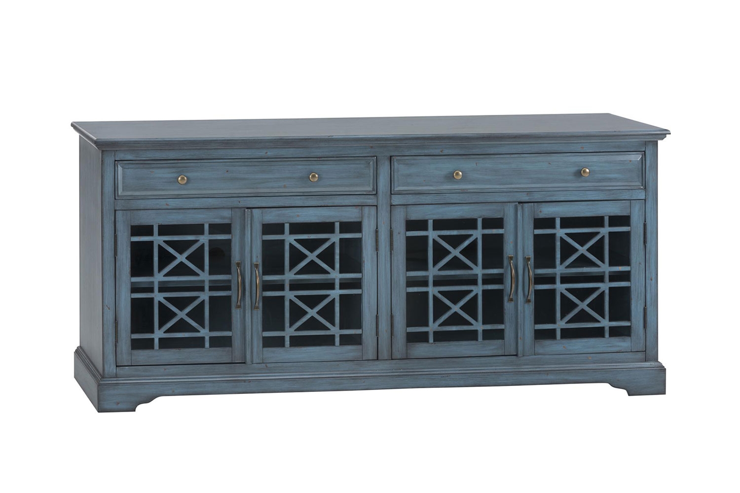 Skyy Media Console in Teal, 70 Inch