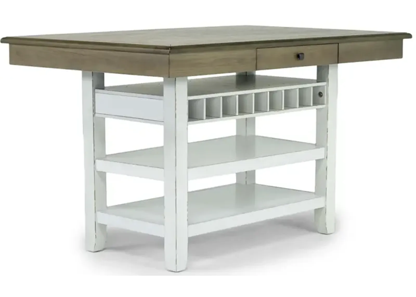 Bellevue Counter Height Dining Table in Antique White