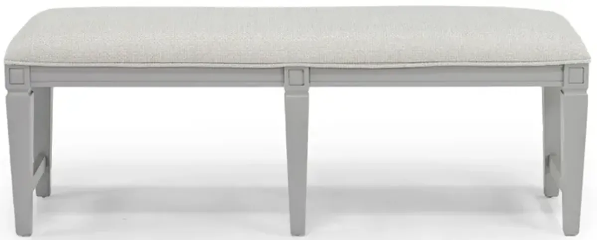 Willowbrook Dining Bench in Pebble