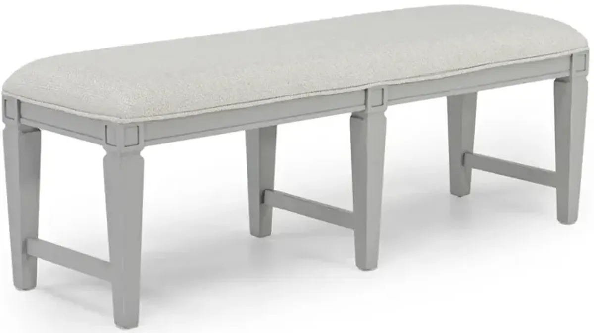 Willowbrook Dining Bench in Pebble