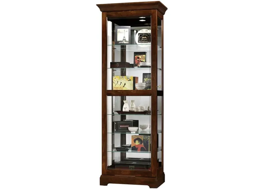 Martindale Curio Cabinet in Cherry