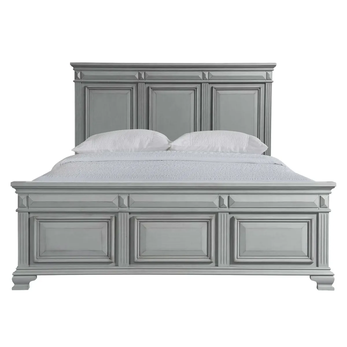 Calloway Panel Bed in Gray, Eastern King