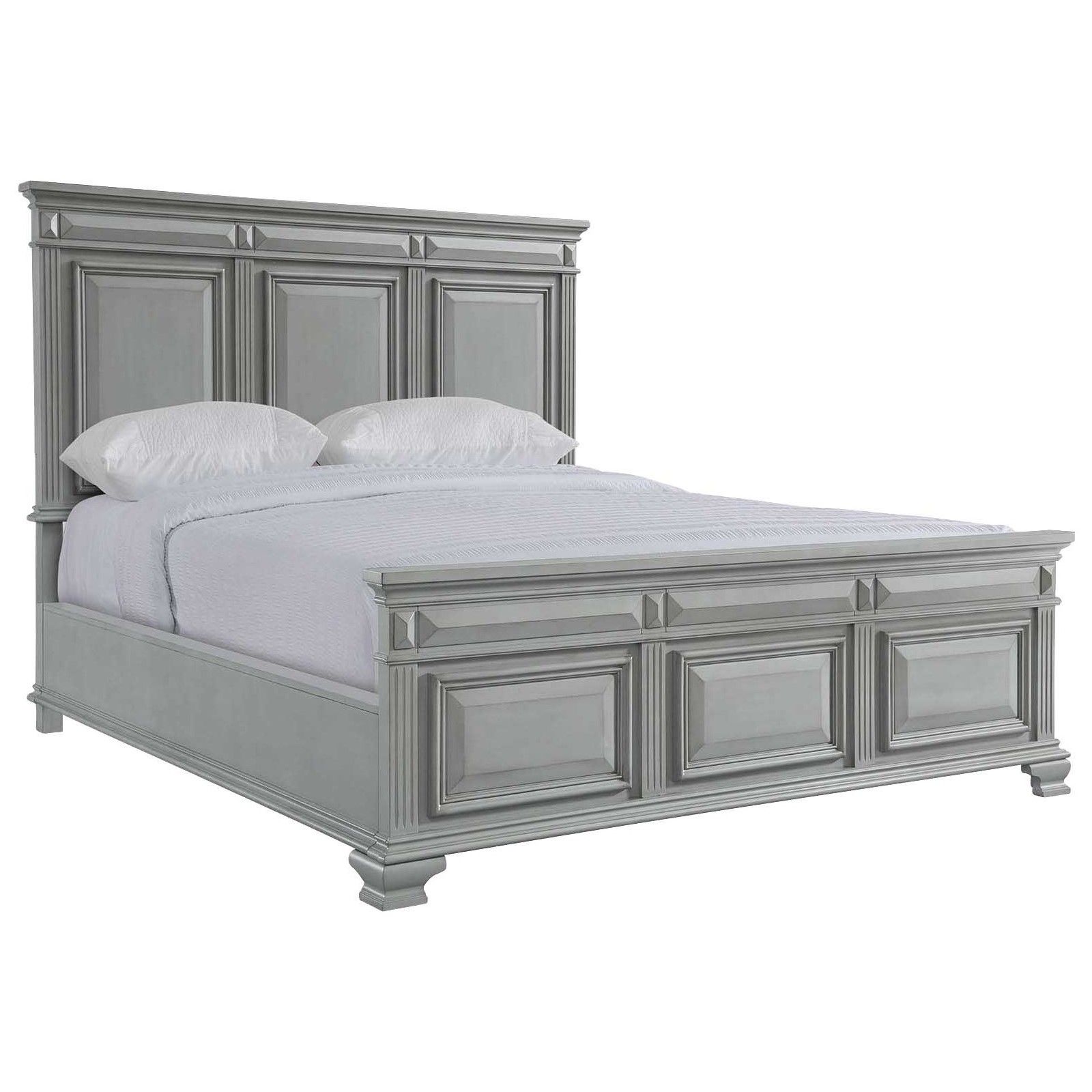 Calloway Panel Bed in Gray, Eastern King