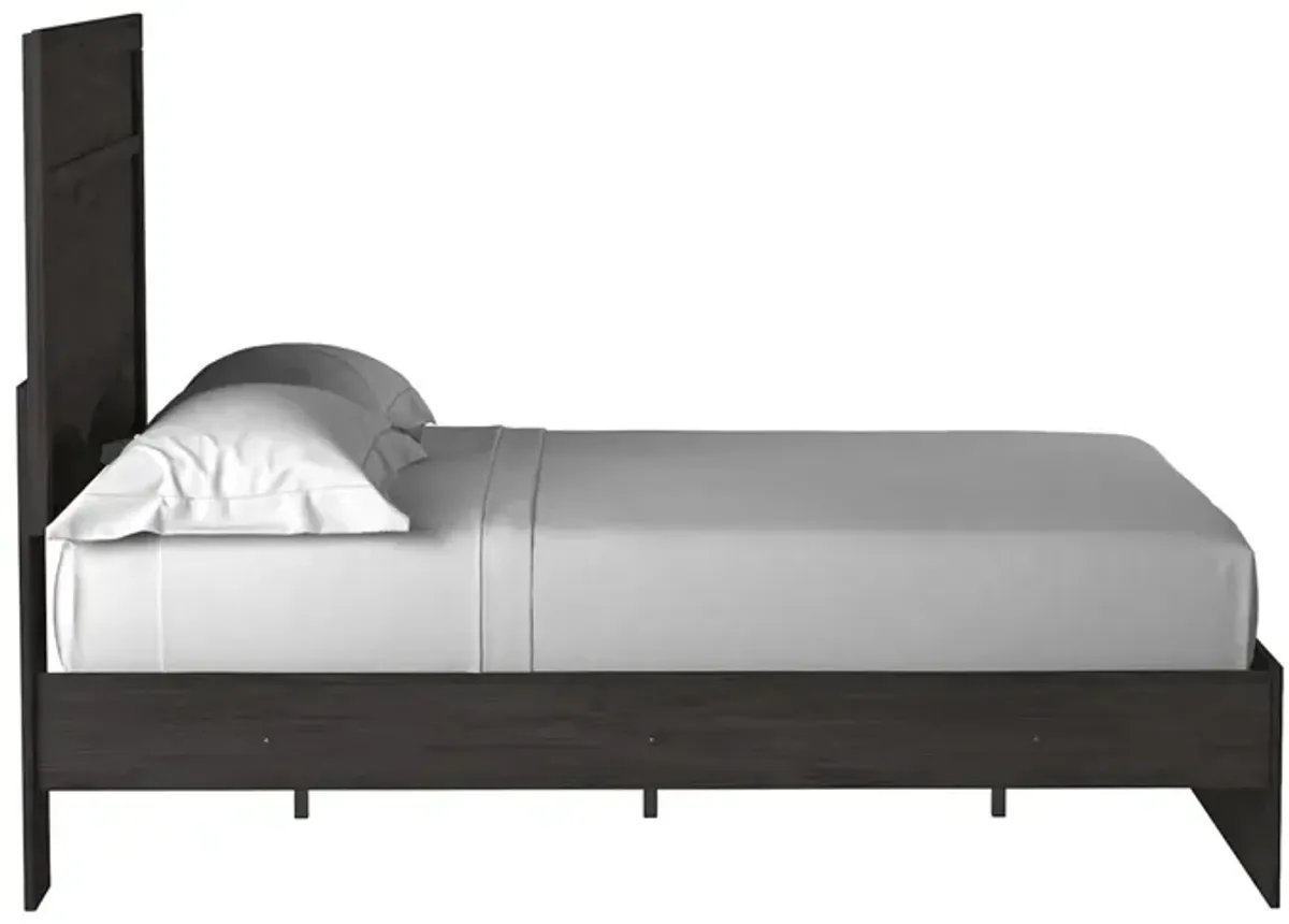 Stelsie Panel Bed in Charcoal, Full