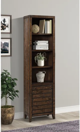 Tempe Open Top Bookcase in Tobacco, 22 Inch