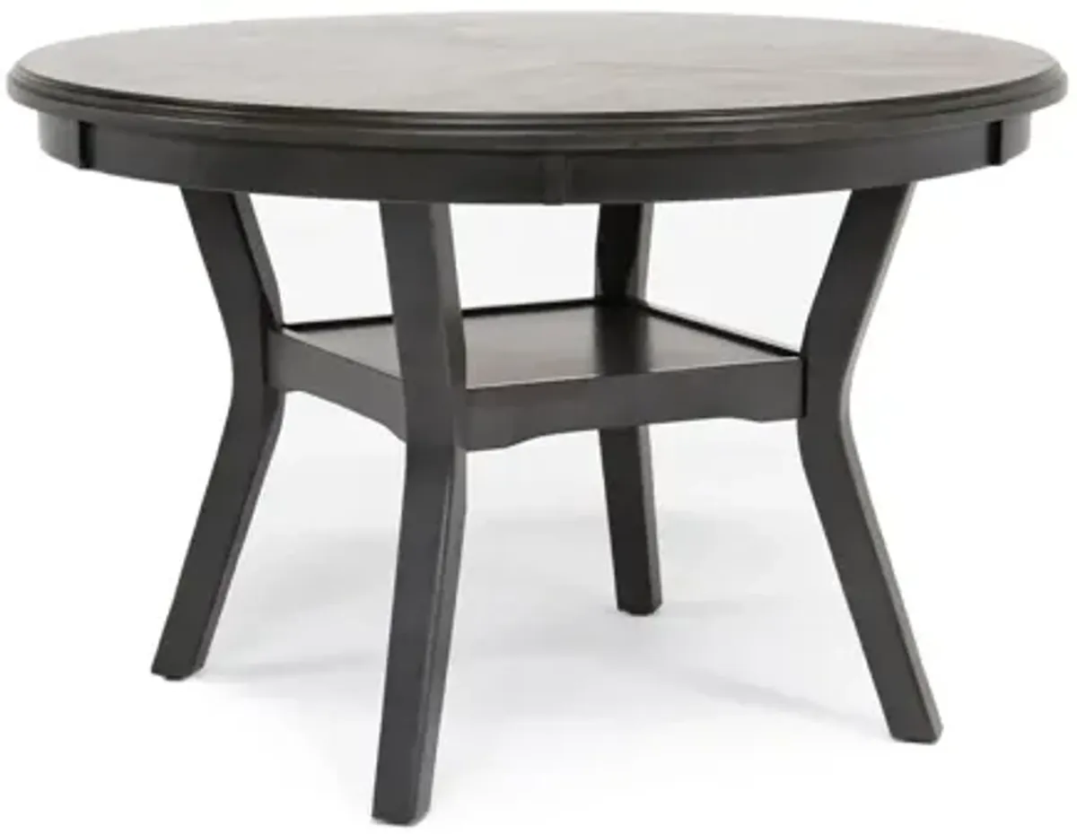 Gia Round Dining Table & 4 Chairs in Gray