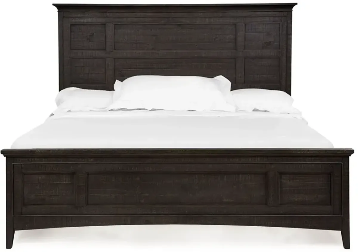 Bay Creek Panel Bed w/ Storage in Graphite, CA King