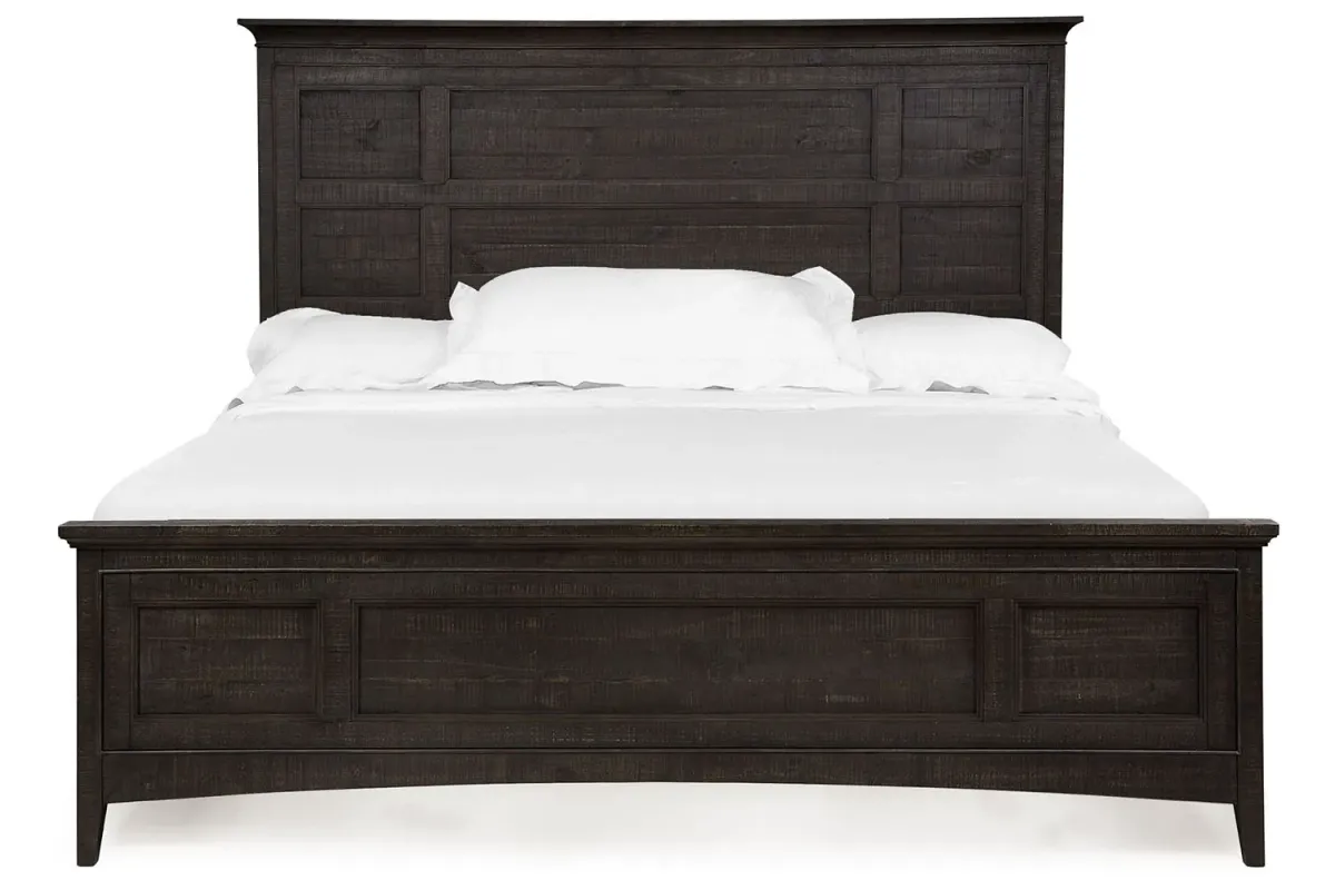 Bay Creek Panel Bed w/ Storage in Graphite, CA King
