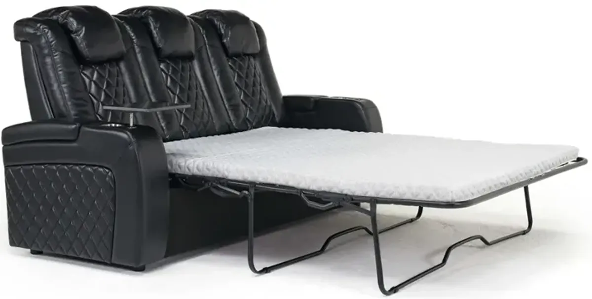 Viper Queen Sleeper Sofa in Black