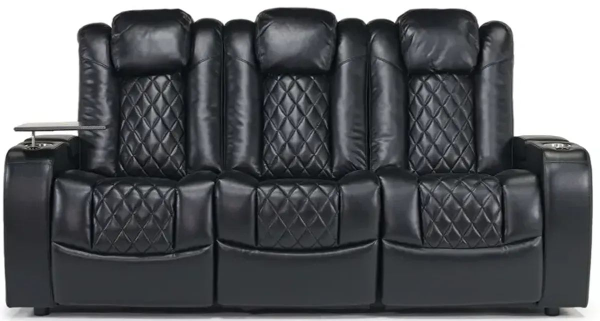 Viper Queen Sleeper Sofa in Black