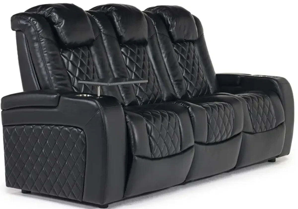 Viper Queen Sleeper Sofa in Black