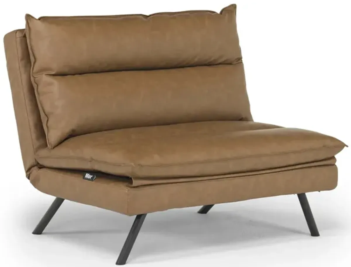 Dune Klik Klak Chair Bed in Brown